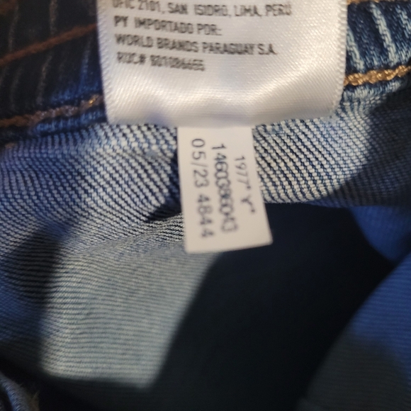 AE Stretch Super High Waisted Ankle Straight Cargo Jean - Picture 14 of 14